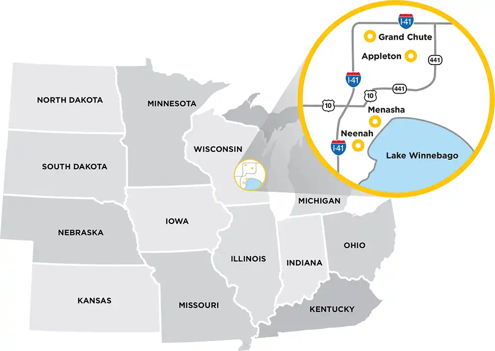 Fox Cities Map
